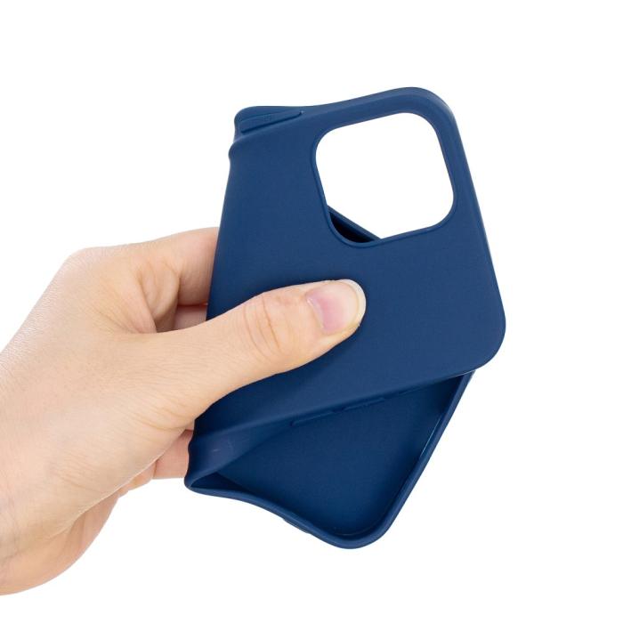 Bild 4,  iPhone 12 / 12 Pro - Solid Matt TPU Skal - Mörk Blå - Teknikhallen.se