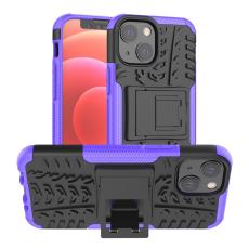  iPhone 13 Mini - Ultimata St&ouml;tt&aring;liga Skalet med St&ouml;d - Lila - Teknikhallen.se