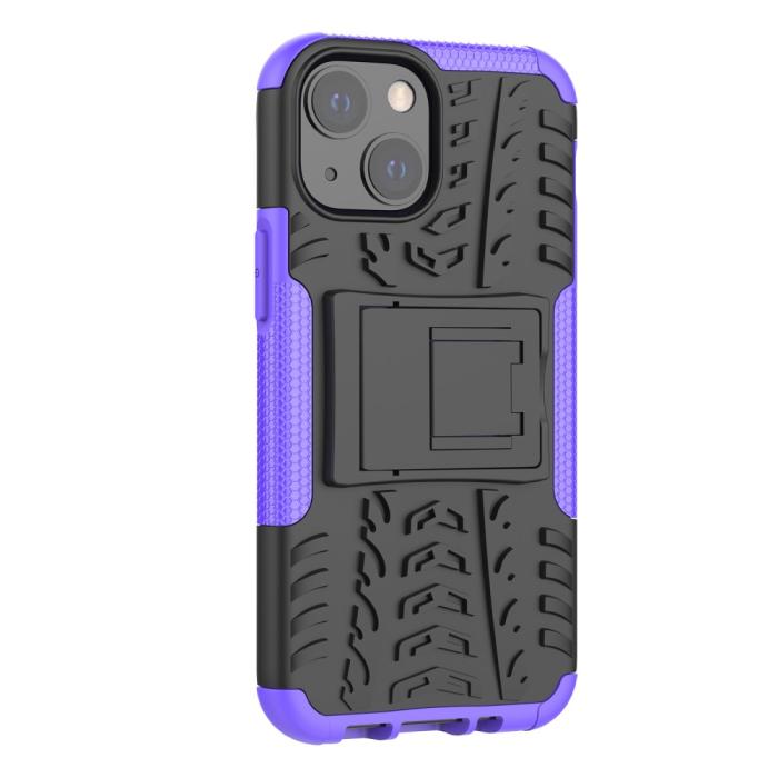 Bild 3,  iPhone 13 Mini - Ultimata Stöttåliga Skalet med Stöd - Lila - Teknikhallen.se