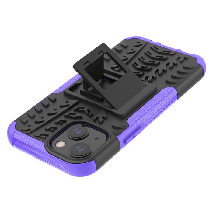 Bild 6,  iPhone 13 Mini - Ultimata Stöttåliga Skalet med Stöd - Lila - Teknikhallen.se