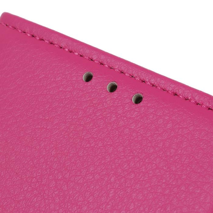 Bild 5,  Samsung Galaxy S20 Ultra - Litchi Plånboksfodral - Rosa - Teknikhallen.se