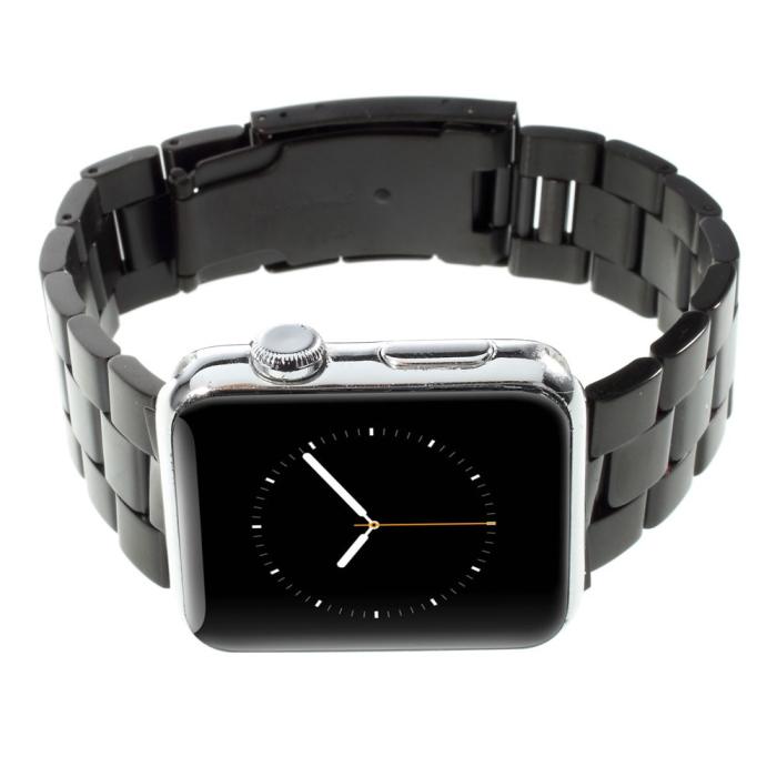 Bild 2,  Metallarmband Apple Watch 42/44/45/46/49 mm Svart - Teknikhallen.se