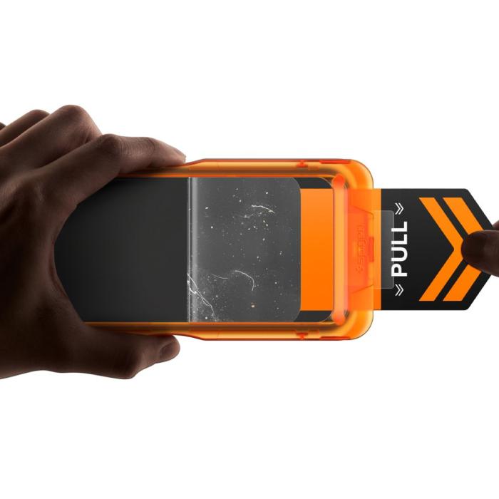 Bild 4, Spigen Spigen iPhone 17 3-PACK Skärmskydd ALM GLAS.tR Härdat Glas - Teknikhallen.se