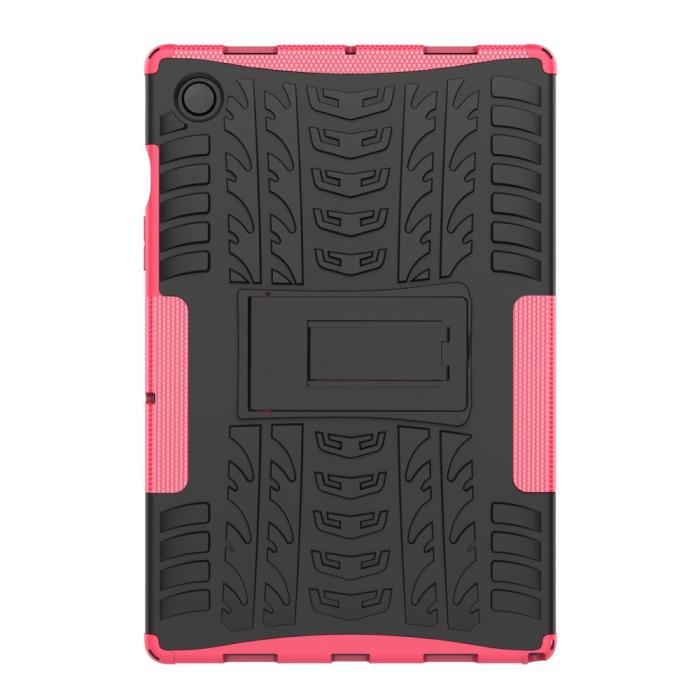 Bild 2,  Samsung Galaxy Tab A8 10.5 (2021) Skal Rugged Kickstand Armor Rosa - Teknikhallen.se