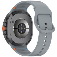  Galaxy Watch 8 46/44/40 mm Klockarmband Silkon Gr&aring; - Teknikhallen.se
