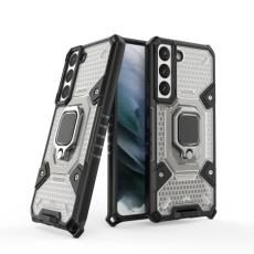  Samsung Galaxy S22 Skal Ring Shockproof Hybrid Gr&aring; - Teknikhallen.se