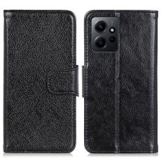  Xiaomi Redmi Note 12 4G Fodral Split L&auml;der Svart - Teknikhallen.se