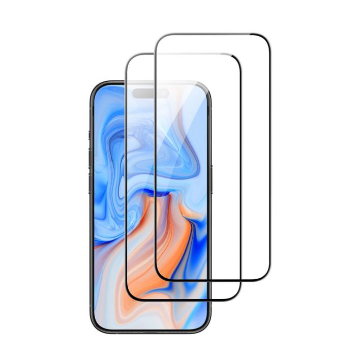 Bild 4, ESR ESR iPhone 15 Plus 2-PACK Skärmskydd Härdat Glas - Teknikhallen.se