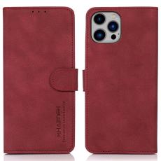 KHAZNEH KHAZNEH iPhone 16 Pro Fodral Matt L&auml;der R&ouml;d - Teknikhallen.se
