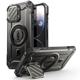 Supcase Supcase iPhone 15 Pro Skal MagSafe Unicorn Beetle XT Svart - Teknikhallen.se