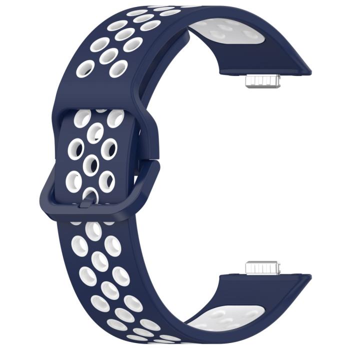 Bild 2,  Huawei Watch Fit 3 Sportarmband Dual-Color Mörkblå/Vit - Teknikhallen.se