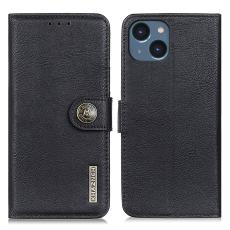 KHAZNEH KHAZNEH iPhone 15 Plus Fodral L&auml;der Svart - Teknikhallen.se