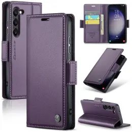 CASEME CASEME Galaxy S24 FE Fodral RFID Slim Läder Lila - Teknikhallen.se