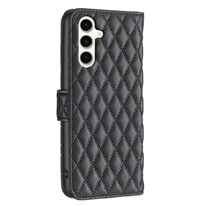 Bild 5,  Samsung Galaxy S24 FE Fodral Diamond Läder Svart - Teknikhallen.se