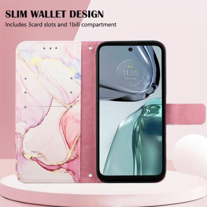 Bild 4,  Motorola Moto G62 5G Fodral Marmor Roséguld - Teknikhallen.se