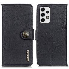 KHAZNEH KHAZNEH Samsung Galaxy A23 5G Fodral L&auml;der Svart - Teknikhallen.se