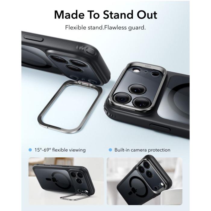 Bild 3, ESR ESR iPhone 18 Pro Max / 17 Pro Max Skal MagSafe Hybrid Kickstand - Teknikhallen.se