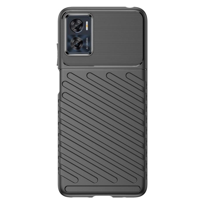 Bild 2,  Motorola Moto E22i Skal Twill Textur Svart - Teknikhallen.se