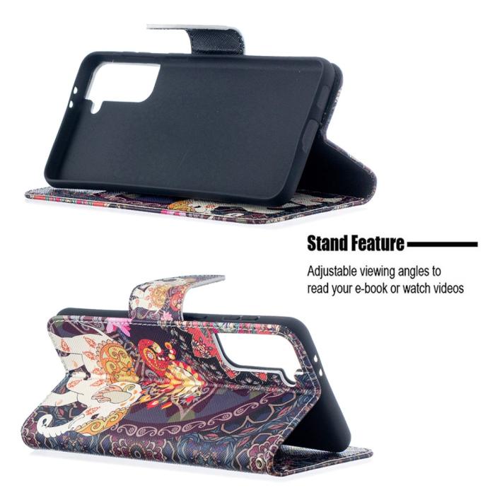 Bild 5,  Samsung Galaxy S21 Plus - Fodral Med Tryck - Elefant - Teknikhallen.se