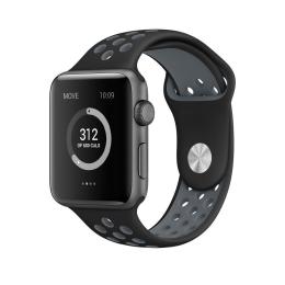  Armband i Silikon - Apple Watch 38/40/41 mm - Svart/Grå - Teknikhallen.se