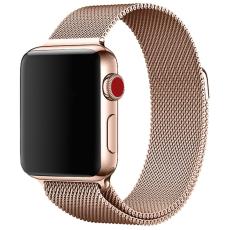 Milanese Loop Metall Armband Apple Watch 42/41/40/38 mm - Ros&eacute;guld - Teknikhallen.se