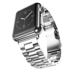  Lyxigt Metallarmband Apple Watch 42/44/45/46/49 mm Silver - Teknikhallen.se
