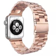  Lyxigt Metallarmband Apple Watch 42/44/45/46/49 mm Ros&eacute;guld - Teknikhallen.se