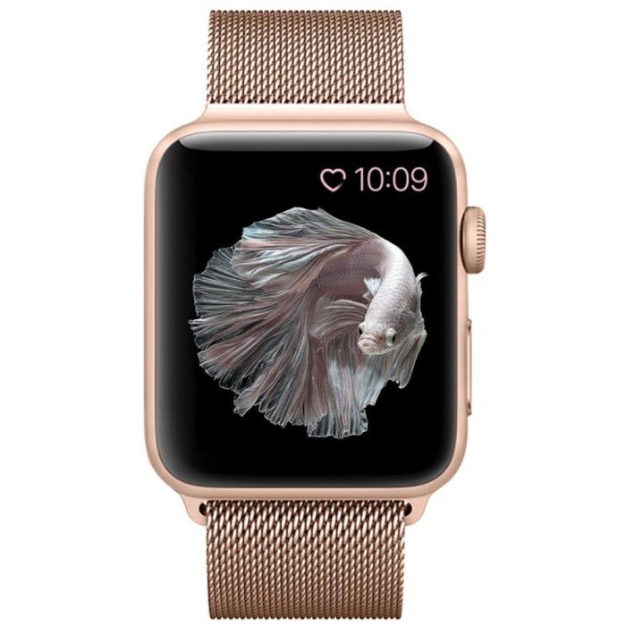 Bild 4,  Milanese Loop Metall Armband Apple Watch 42/44/45/46/49 mm - Teknikhallen.se