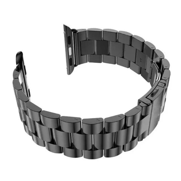 Bild 5,  Lyxigt Metallarmband Apple Watch 42/41/40/38 mm - Svart - Teknikhallen.se