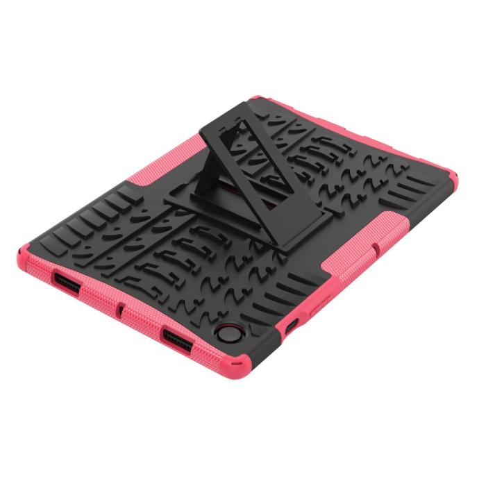 Bild 6,  Samsung Galaxy Tab A8 10.5 (2021) Skal Rugged Kickstand Armor Rosa - Teknikhallen.se