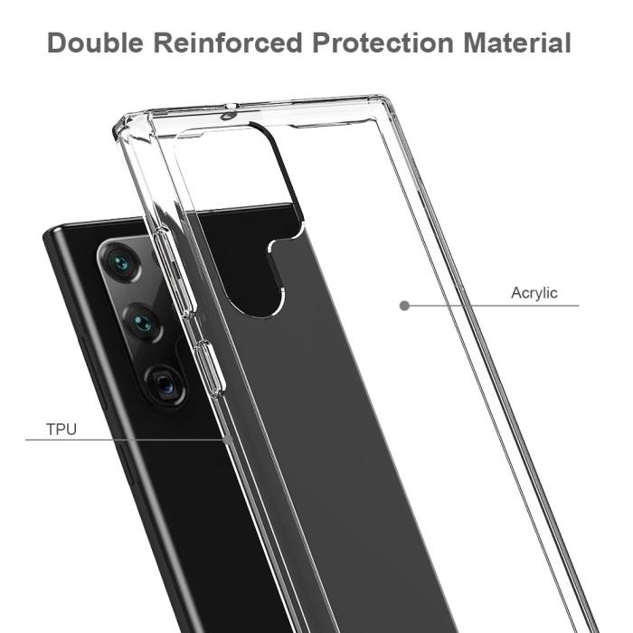 Bild 2,  Samsung Galaxy S22 Ultra Skal Akryl/TPU Hybrid Transparent - Teknikhallen.se