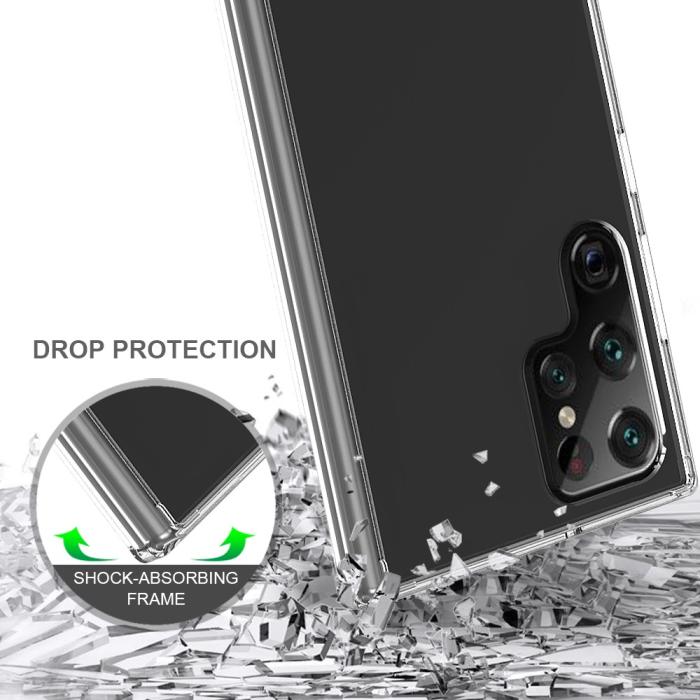 Bild 4,  Samsung Galaxy S22 Ultra Skal Akryl/TPU Hybrid Transparent - Teknikhallen.se