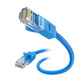 JASOZ JASOZ 1m Cat6 RJ45 UTP Nätverkskabel Blå - Teknikhallen.se