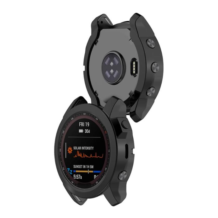 Bild 2,  Garmin Fenix 7X/7X Solar Skal TPU Svart - Teknikhallen.se