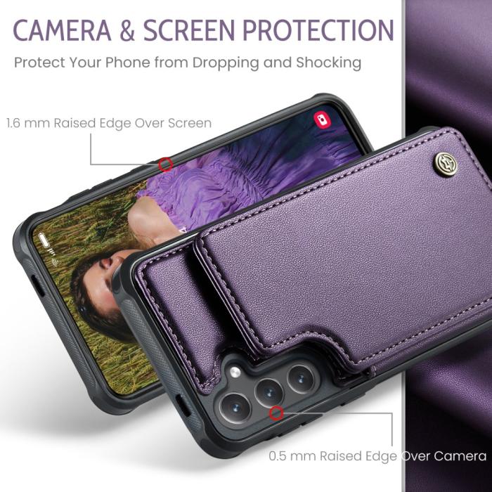 Bild 6, CASEME CASEME Samsung Galaxy S25 Skal RFID Kickstand Lila - Teknikhallen.se