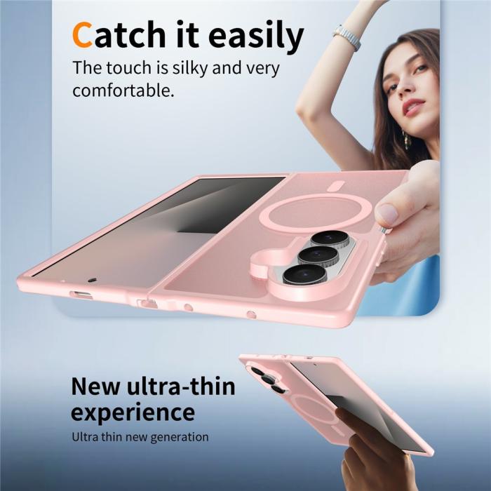 Bild 5,  Samsung Galaxy Z Fold 8 Ultra Skal MagSafe TPU Rosa - Teknikhallen.se