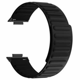  Huawei Watch Fit 3 Klockarmband Magnetiskt Justerbart Silikon Svart - Teknikhallen.se