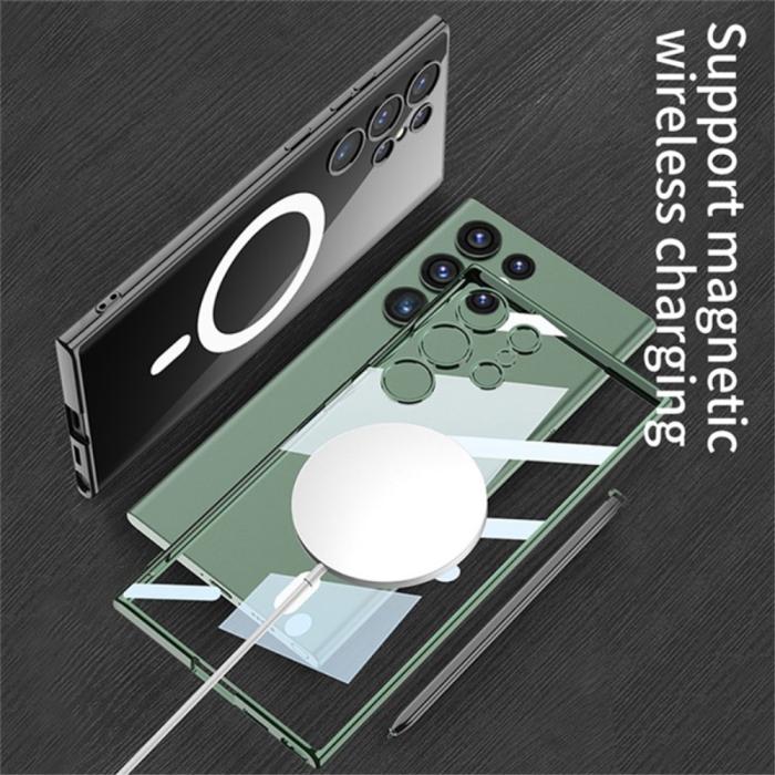 Bild 3, GKK GKK Galaxy S24 Ultra Skal MagSafe Electroplate Midnight Green - Teknikhallen.se