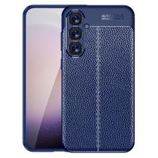  Samsung Galaxy S24 Skal Litchi Textur Bl&aring; - Teknikhallen.se