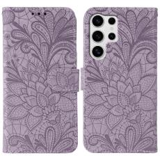  Samsung Galaxy S26 Ultra Fodral Med Blommigt Tryck Lila - Teknikhallen.se