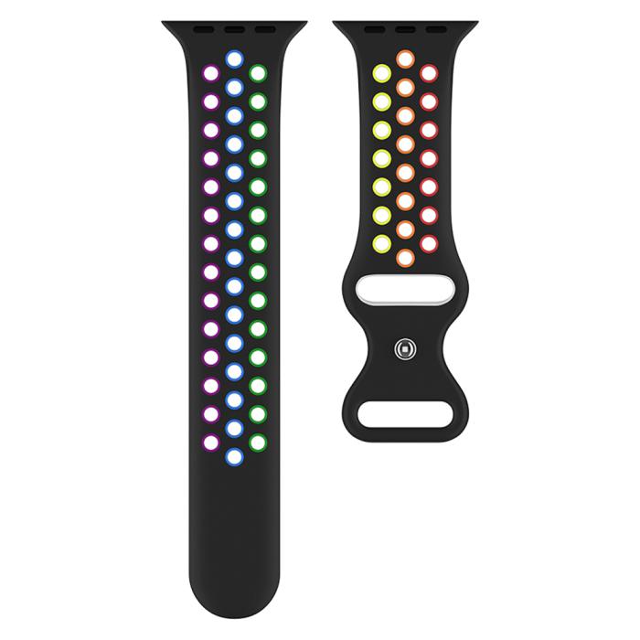 Bild 3, ColorPop Sportarmband Dual-Color Apple Watch 42/41/40/38 mm (M/L) - Teknikhallen.se