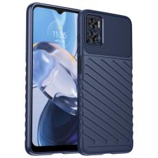  Motorola Moto E22i Skal Twill Textur Bl&aring; - Teknikhallen.se