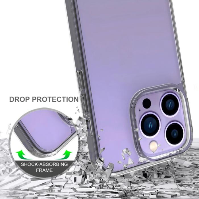 Bild 5,  iPhone 14 Pro Max Skal Shockproof Hybrid Akryl/TPU Transparent - Teknikhallen.se