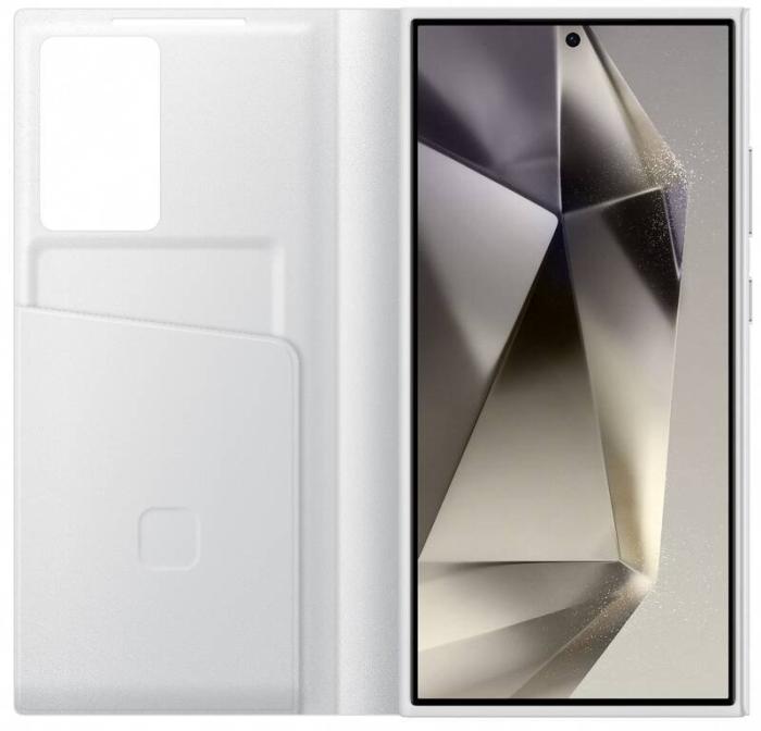 Bild 3, Samsung Samsung Galaxy S24 Ultra Fodral Smart Clear View White - Teknikhallen.se