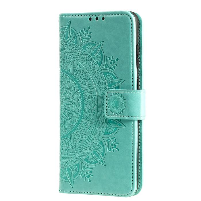 Bild 4,  Samsung Galaxy S21 Plus - Mandala Plånboksfodral - Grön - Teknikhallen.se