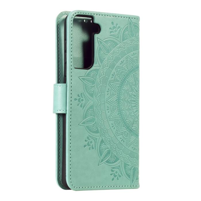 Bild 5,  Samsung Galaxy S21 Plus - Mandala Plånboksfodral - Grön - Teknikhallen.se