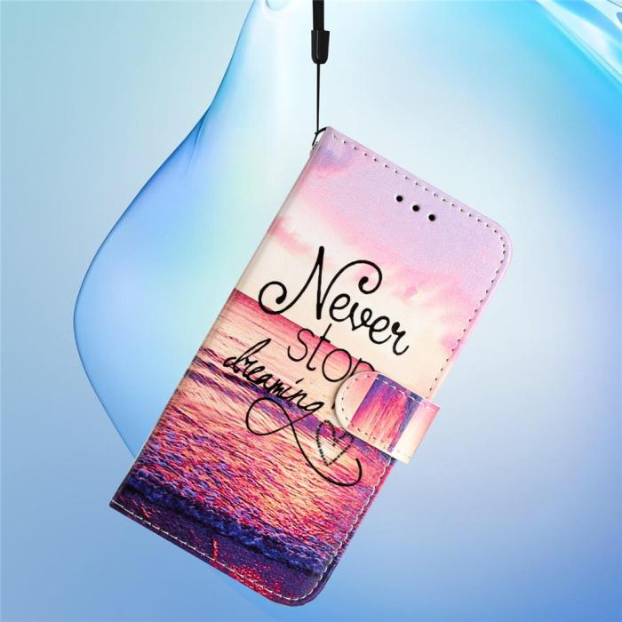 Bild 5,  iPhone 17 Pro Fodral Med Tryck Blå Never Stop Dreaming - Teknikhallen.se