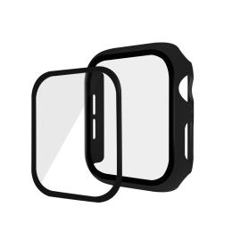  Härdat Glas Skydd Apple Watch 44 mm Svart - Teknikhallen.se