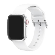  Silikon Armband - Apple Watch 42/41/40/38 mm - Vit - Teknikhallen.se