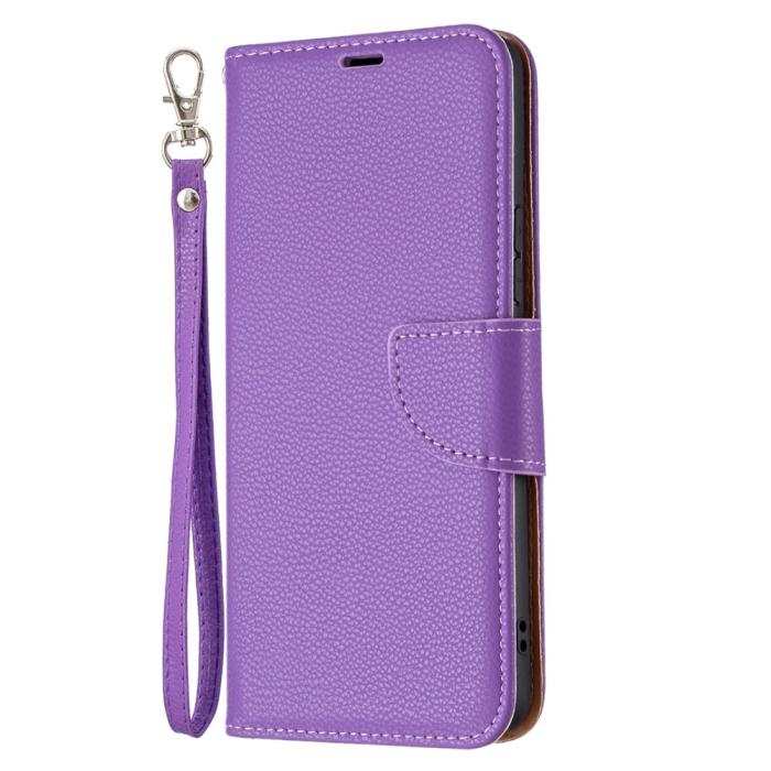 Bild 2,  Samsung Galaxy A53 5G Fodral Litchi Shark Läder Lila - Teknikhallen.se